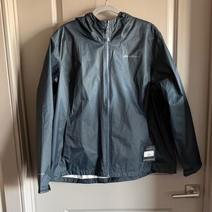 Eddie Bauer Men's Dark Gray Raincoat